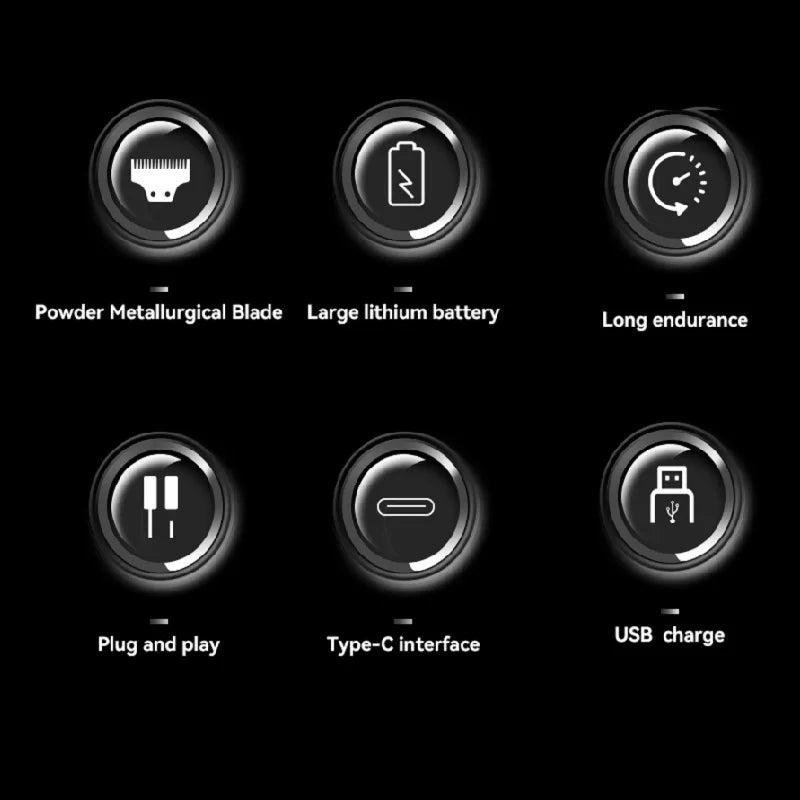 Kemei Barber High Speed Motor 9000 RPM Electric Hair Clipper