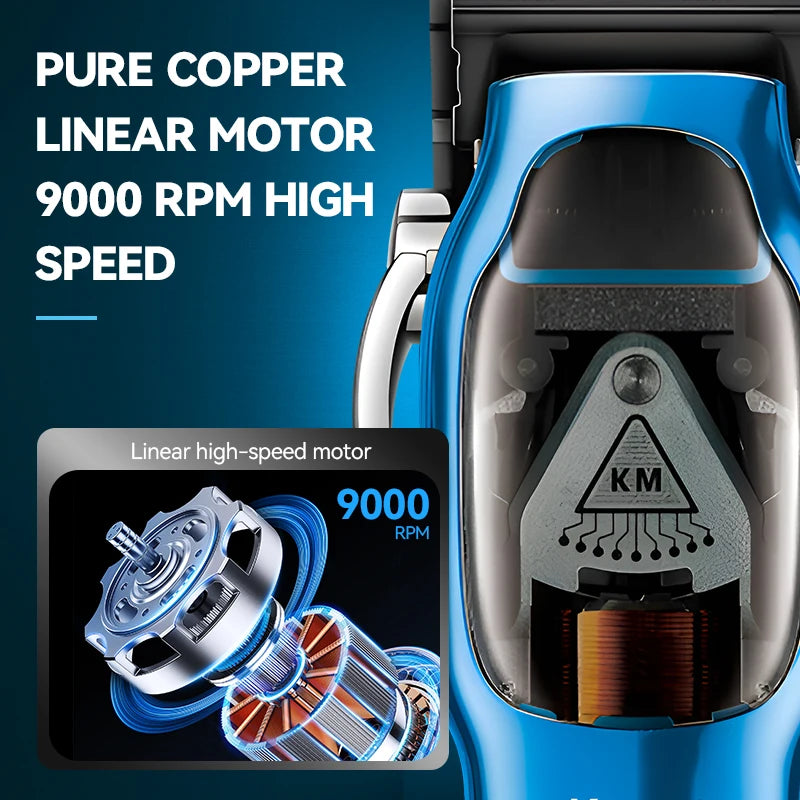 Kemei Barber High Speed Motor 9000 RPM Electric Hair Clipper
