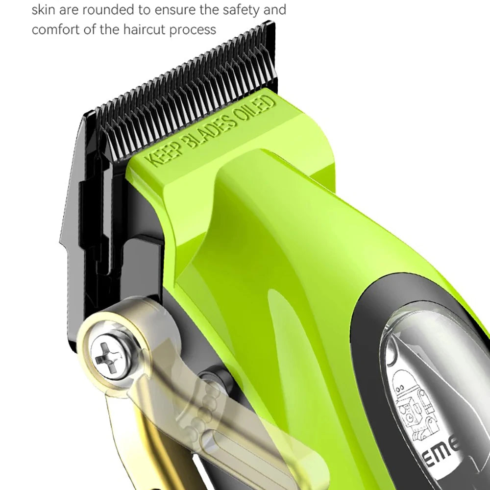 Kemei 2035 Hair Clipper Barber Professional Cordless Trimmer Magnetic
