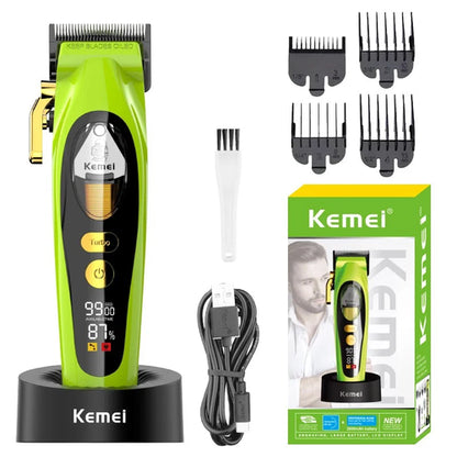 Kemei 2035 Hair Clipper Barber Professional Cordless Trimmer Magnetic